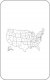 RV Entry Door Window Cover USA Map