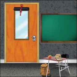 Classroom Door Lockdown Shade