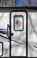 RV Entry Door Window Cover American Flag 5